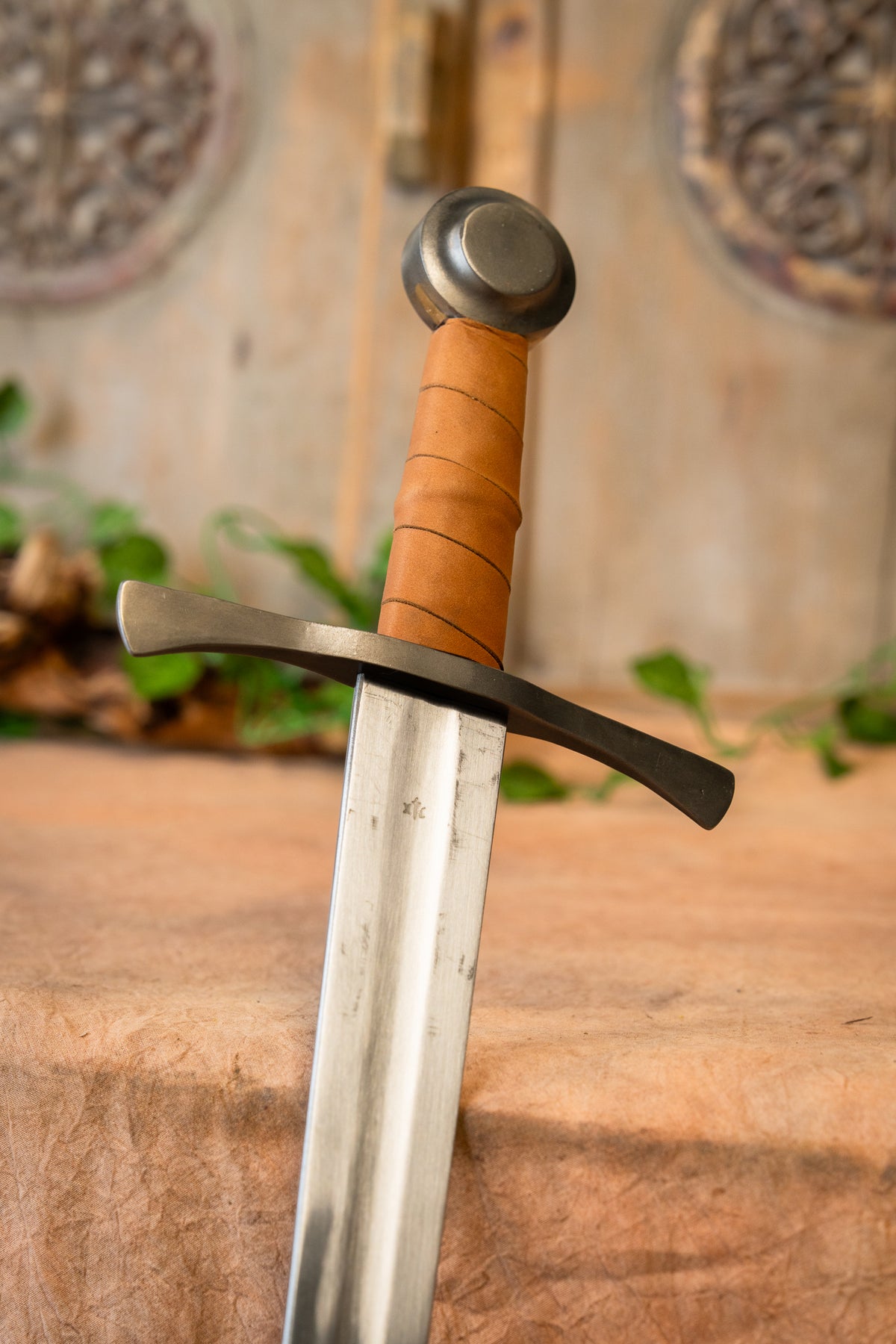 Reenactment Bogenschützen Schwert, stumpf battle ready