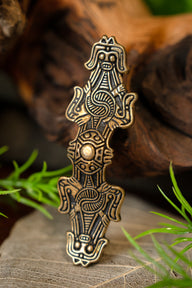 Viking sárbross Birka, sír 1080, bronz