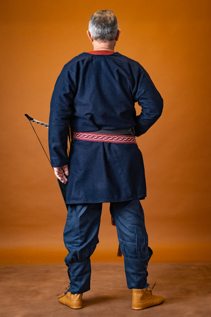 Viking caftan Loki, wool blend, blue