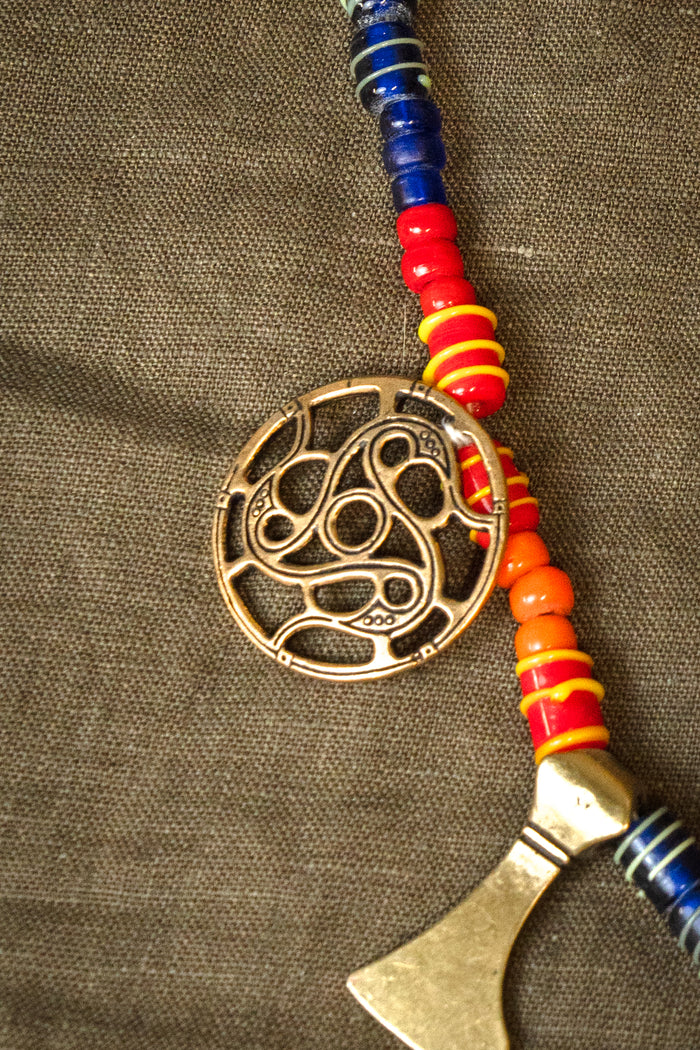 Glasperler, 10 stk., orange