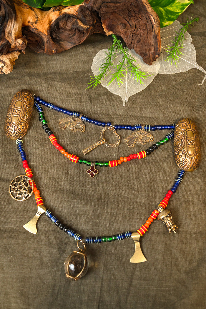 Glasperler, 10 stk., orange