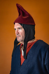 Leprechaun hatt, frygisk hatt röd, ullblandning
