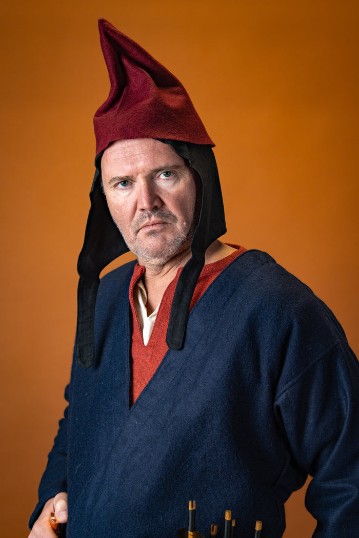 Kaboutermuts rood, wolmix