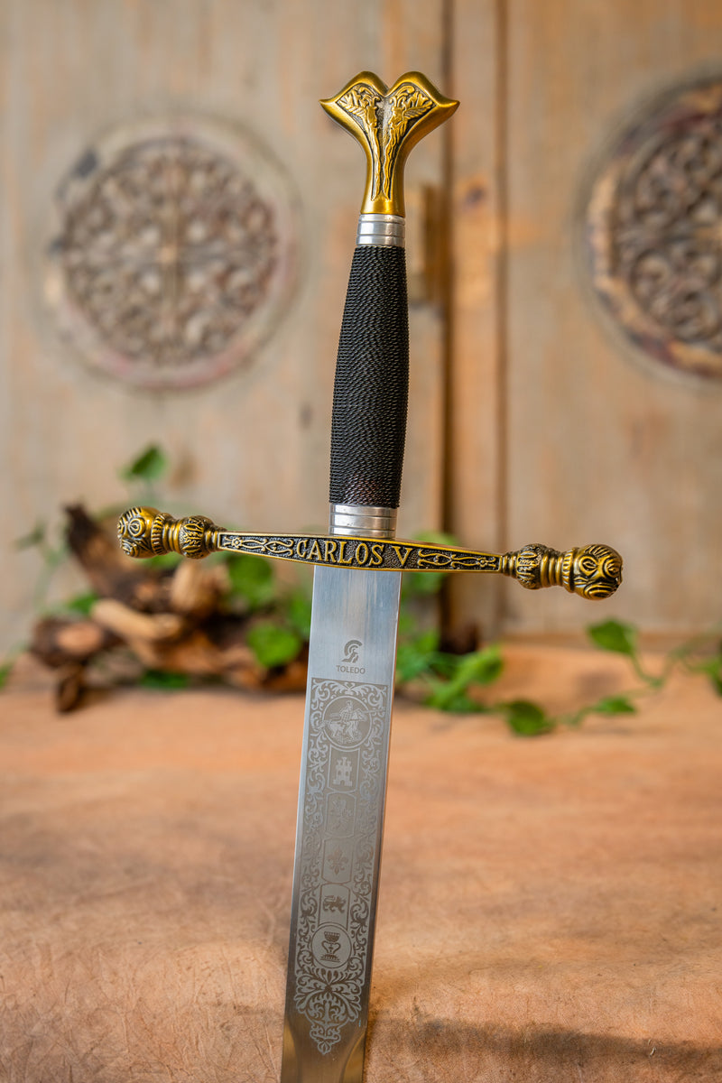 Épée de Charles Quint avec fourreau, semi-tranchant