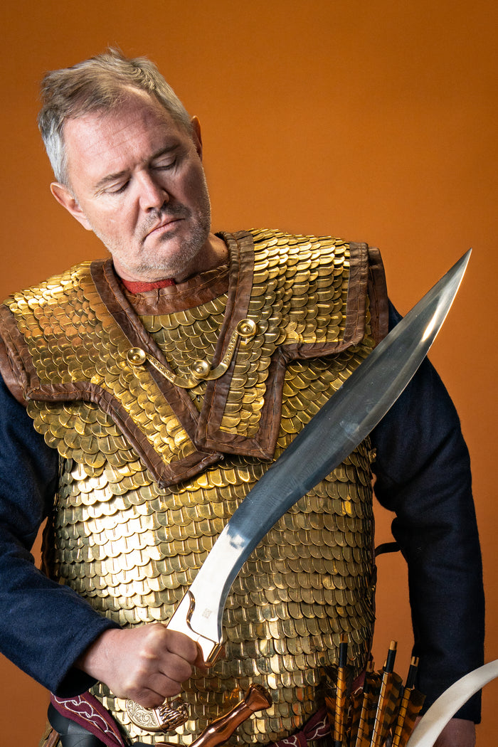 Iberian falcata, bronze, semi-sharp