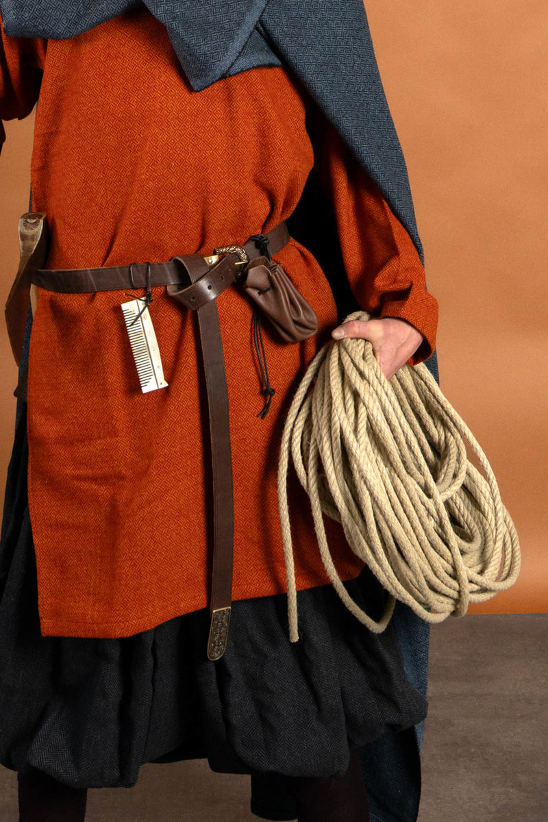 Bourse en cuir souple, brun foncé