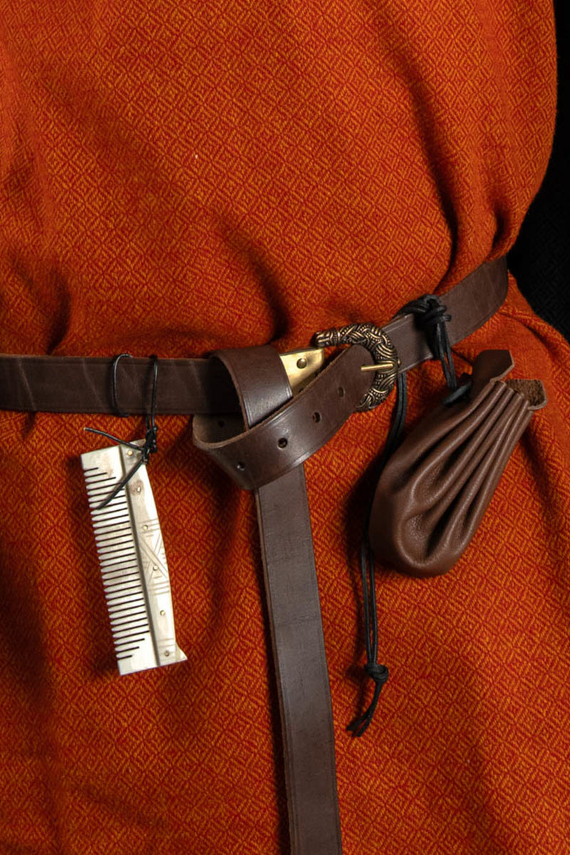 Weicher Lederbeutel, dunkelbraun