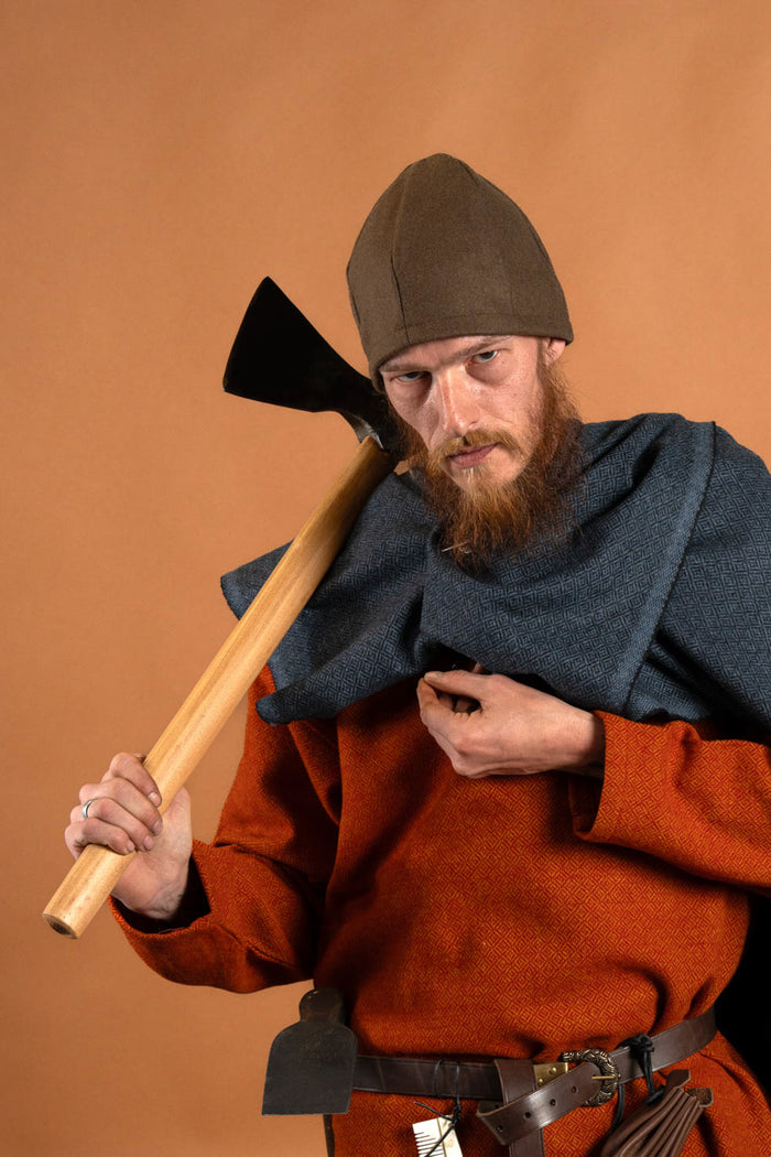 Wikiński topór, stal kuta ręcznie, typ F, półostry