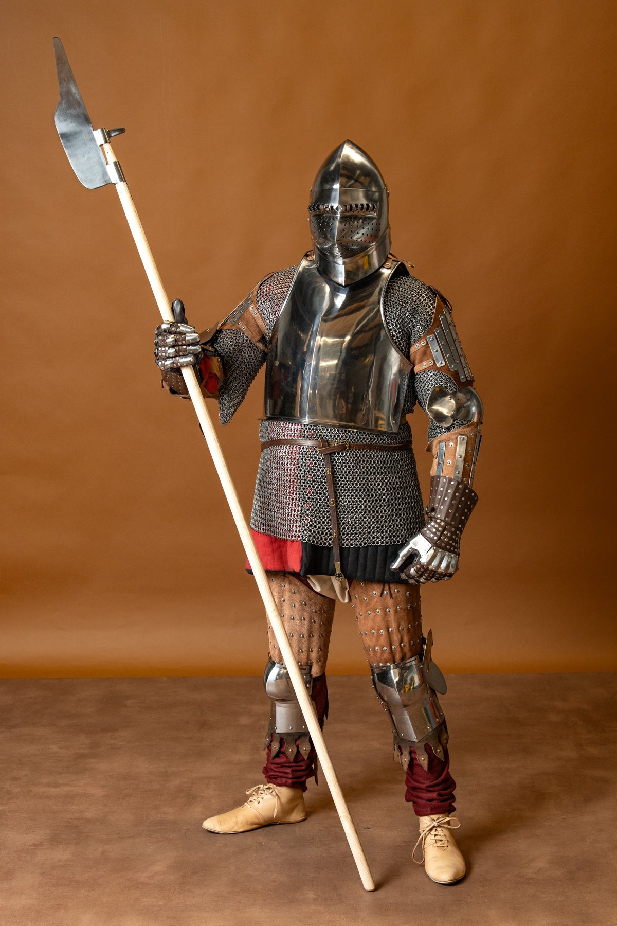 Fransk stor bascinet, 2 mm, battle-ready