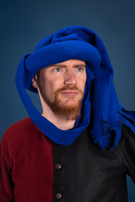 Kaproen Jan van Eyck, wol, blauw