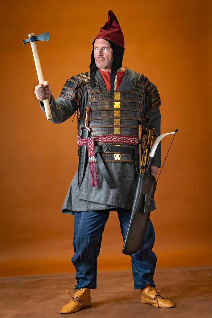 Viking lamellar armor Visby, blackened