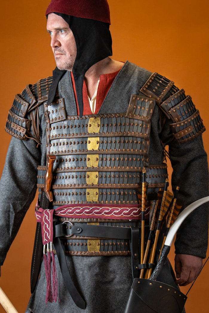 Viking lamellar armor Visby, blackened
