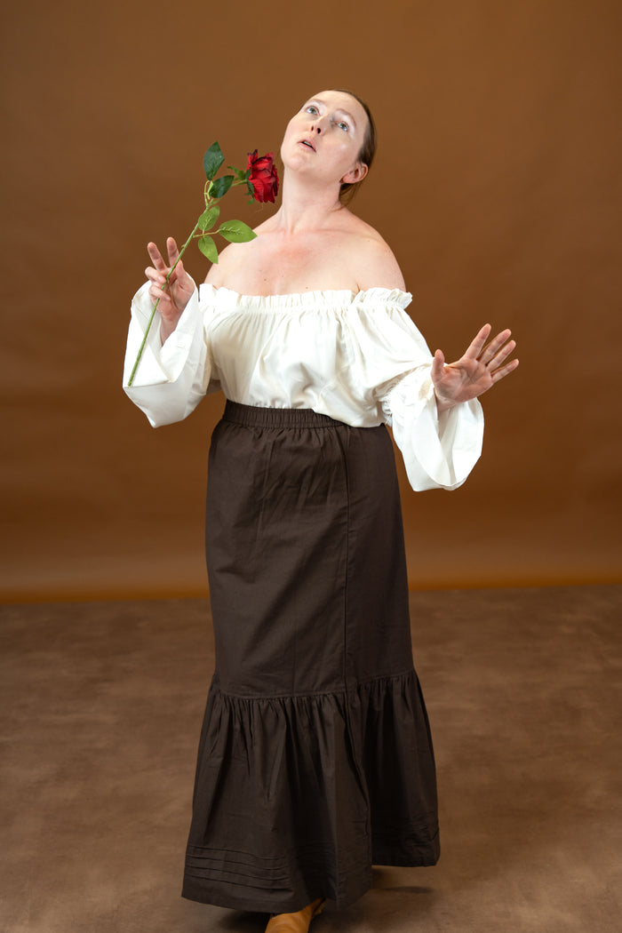 Baroque blouse, wit