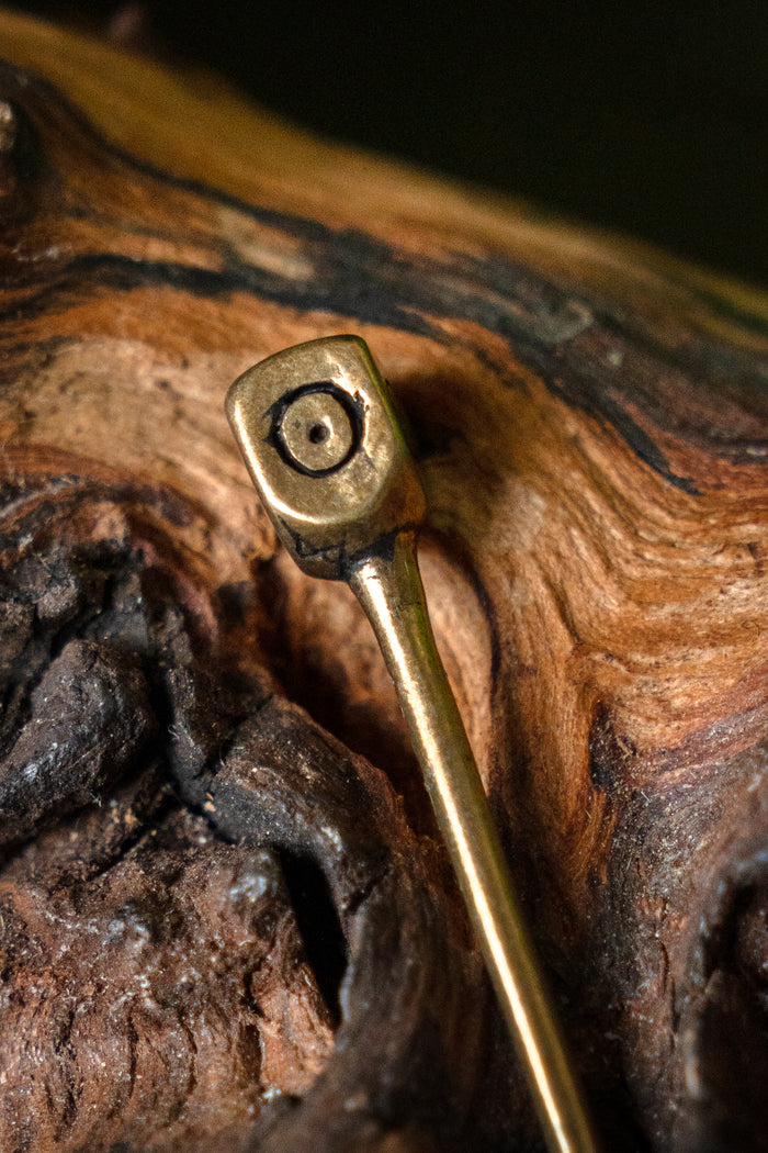 Anglo-Saxon veil pin Staffordshire, brass