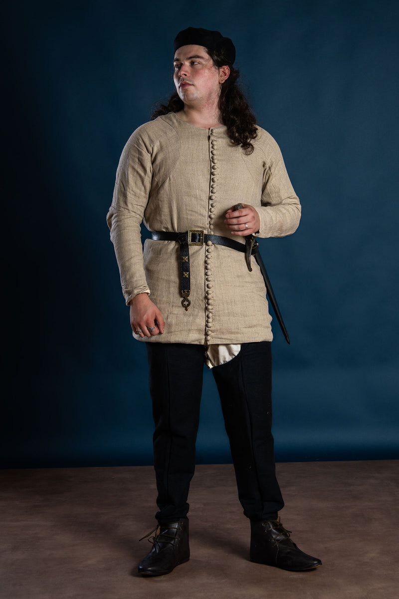 Pourpoint Charles de Blois, 14. Jahrhundert, Leinen, natur