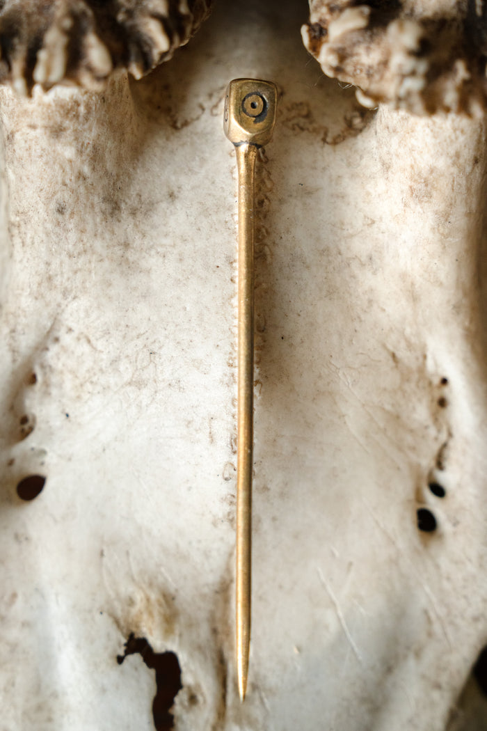 Anglo-Saxon veil pin Staffordshire, brass