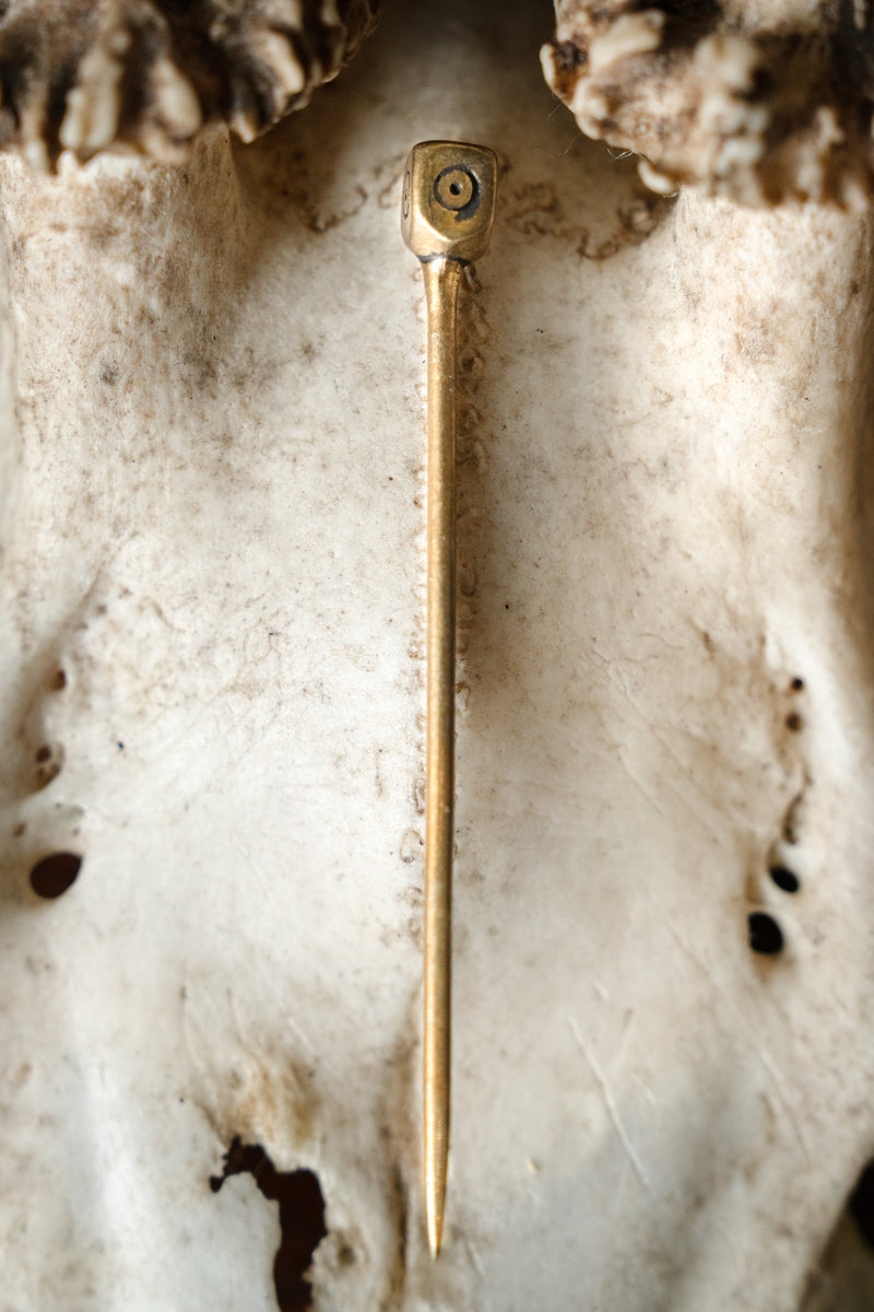 Anglosaxisk slöj­nål Staffordshire, mässing