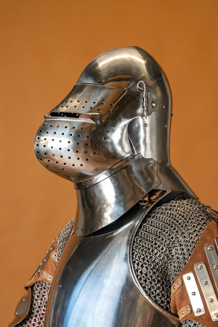 Velký bascinet (1400-1450), 2 mm (battle-ready)