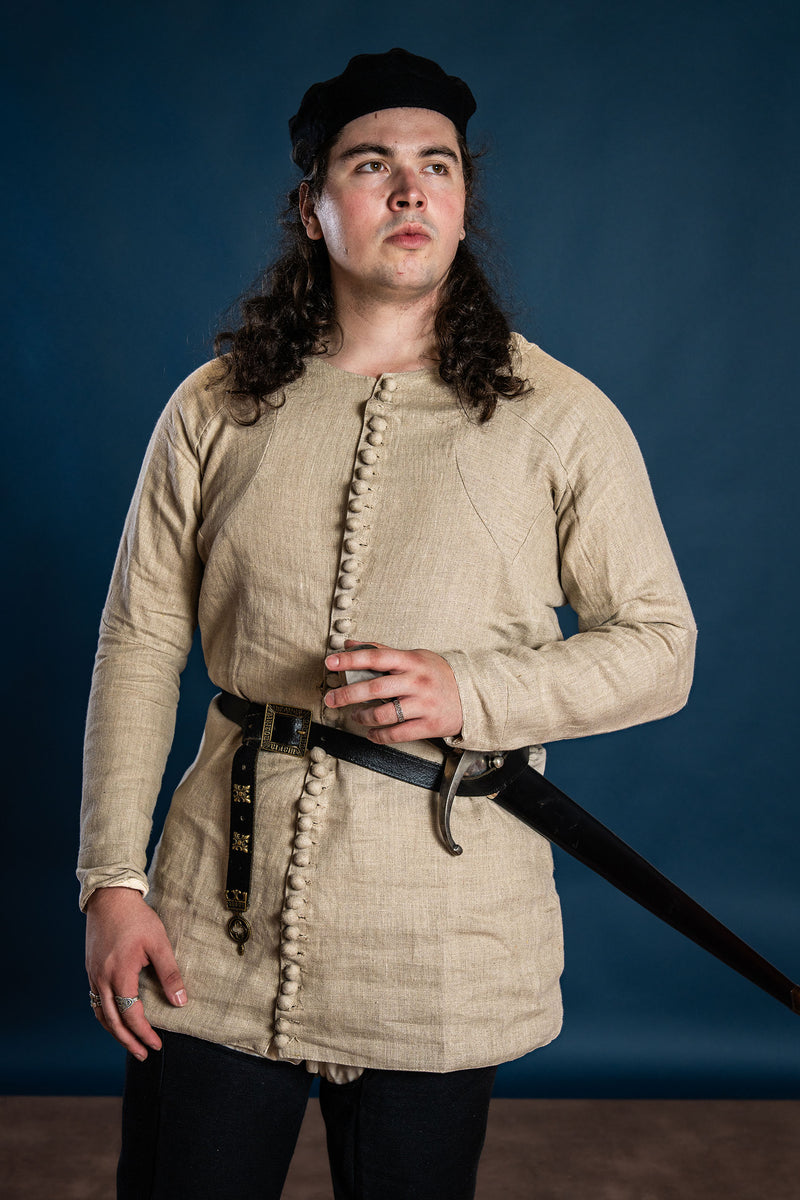 Pourpoint Charles de Blois, 14. Jahrhundert, Leinen, natur