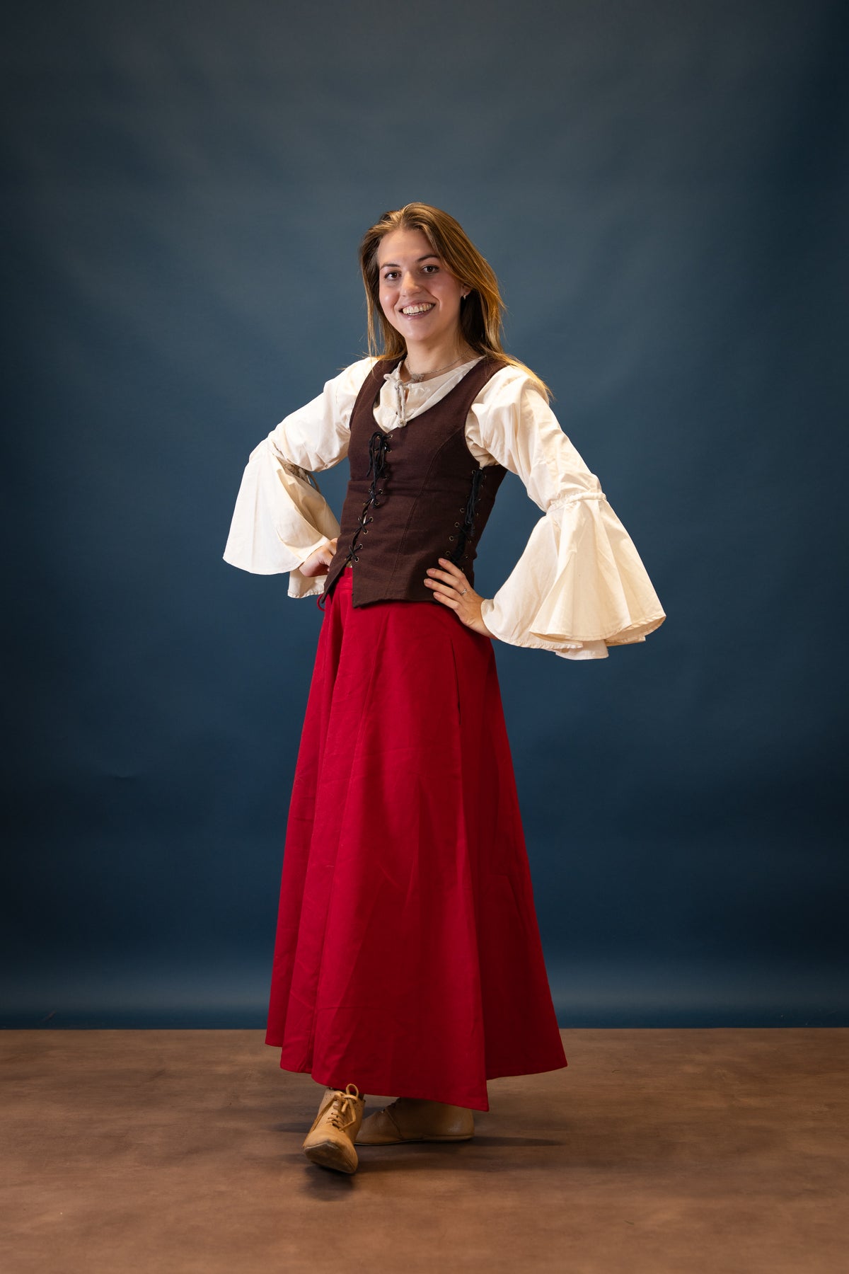 Piraten Blouse Felice, Naturel