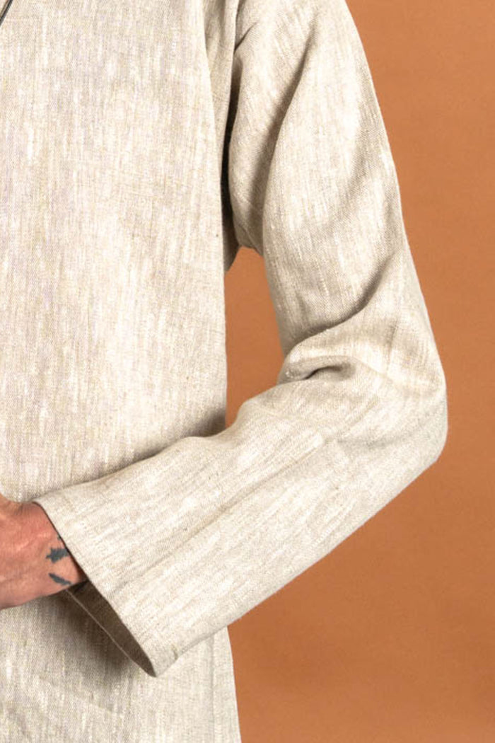 Medieval tunic Eirik, linen, natural