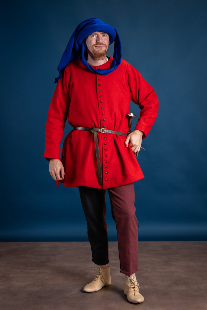 Kaproen Jan van Eyck, wol, blauw