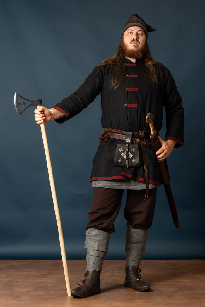 Rusvik kaftan Jakub, black/burgundy