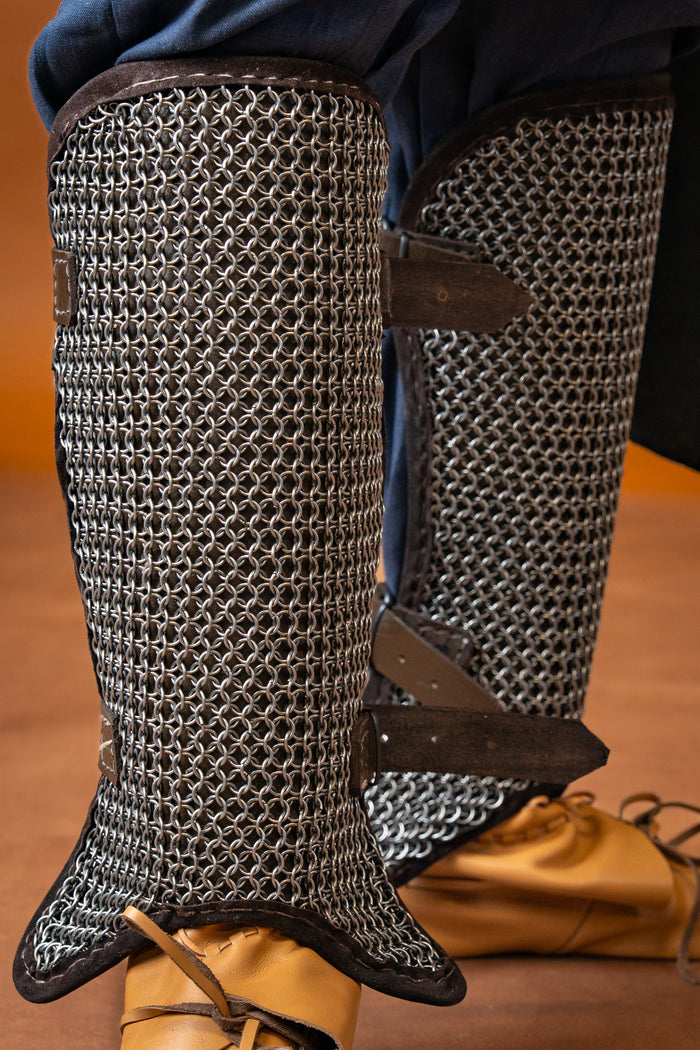 Chainmail greaves Connor, 8 mm