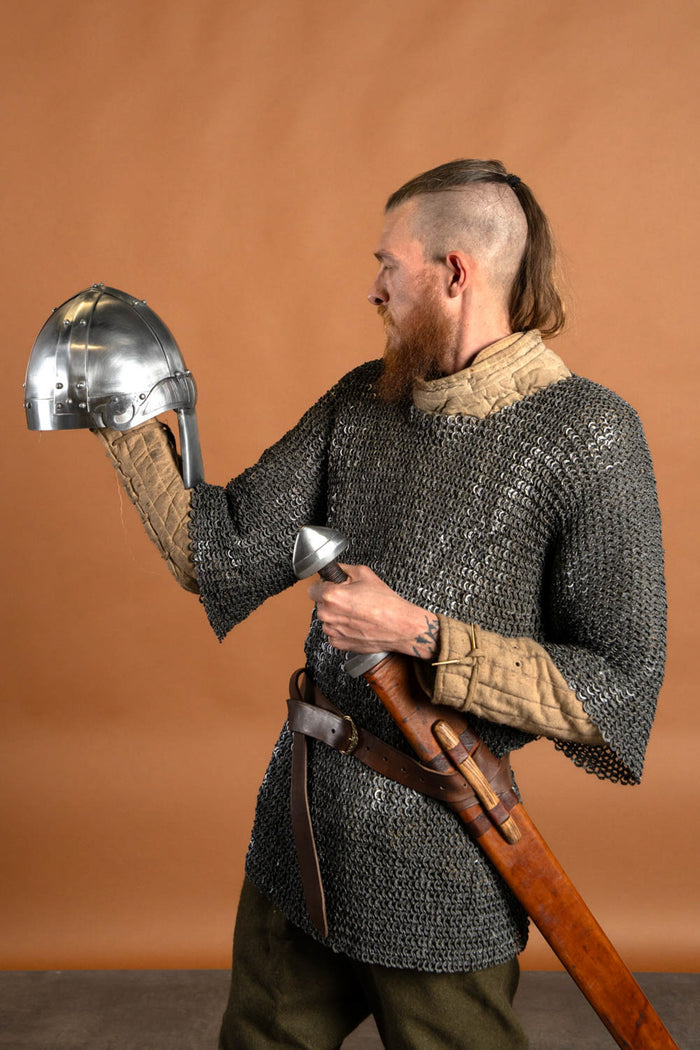 Casque viking à spangen Bjarni, 2 mm (prêt au combat)