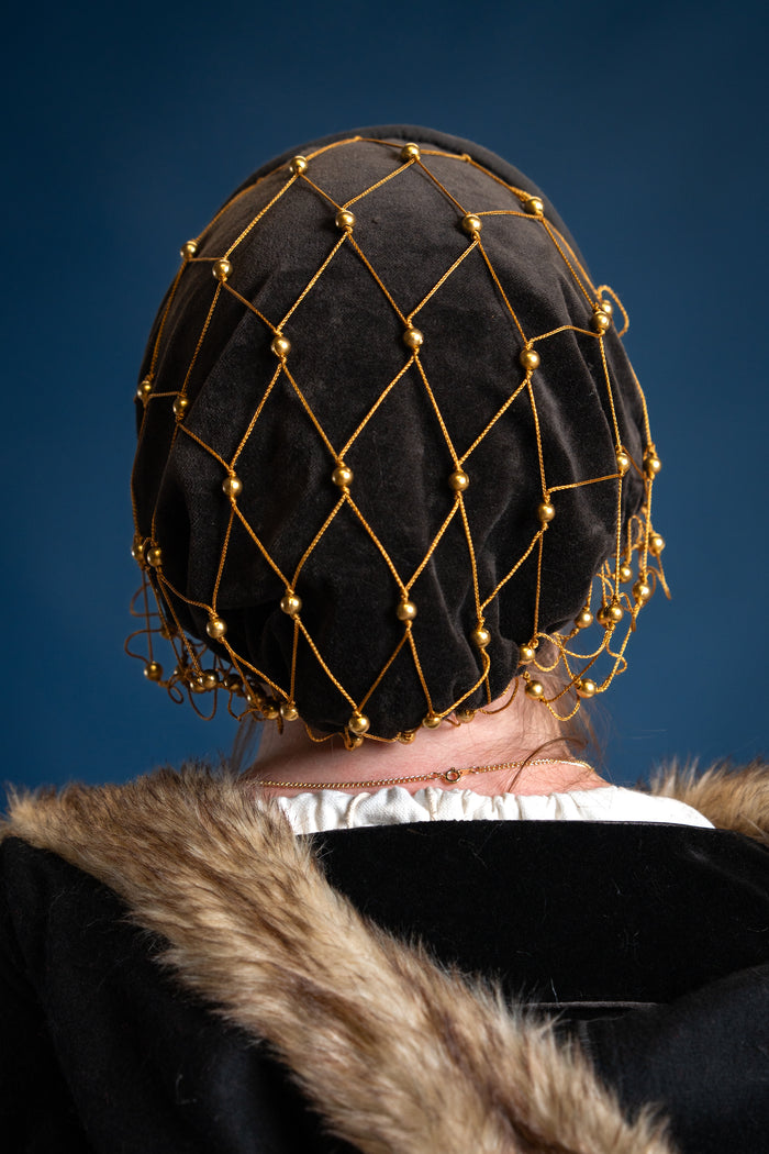 Hairnet (caul) Beatrice, velvet, black