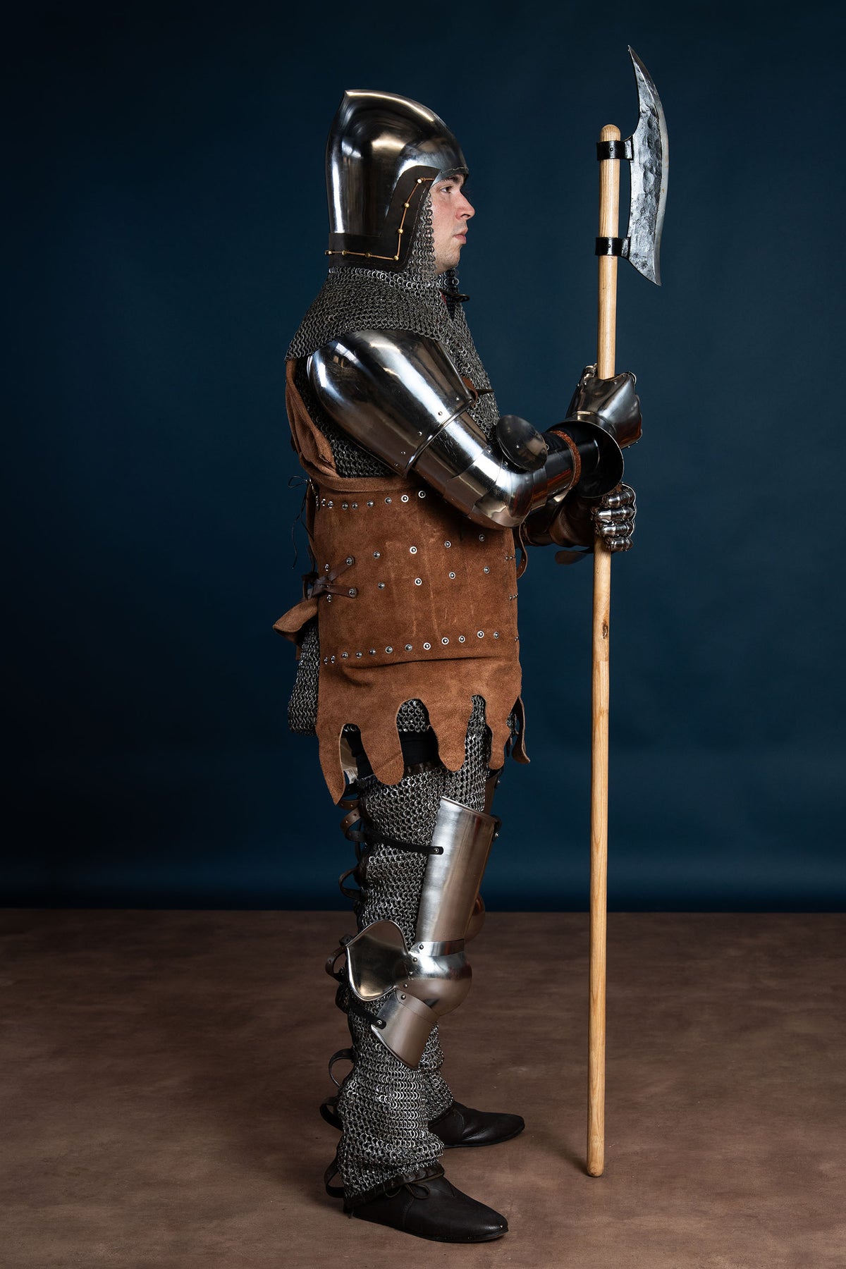 Mediolańskie ochraniacze ud (cuisses), XV wiek, 1,6 mm