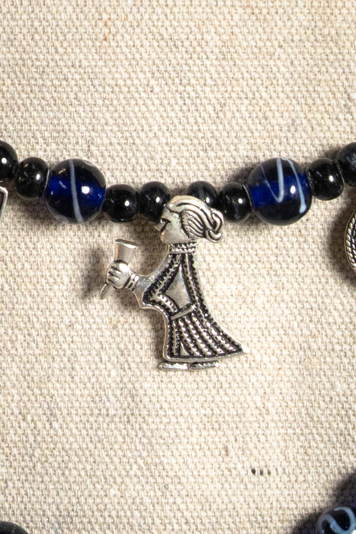 Viking Valkyrie-amulet Klinta, ezüstözött bronz
