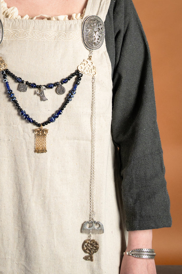 Vikingakedja, försilvrad brons