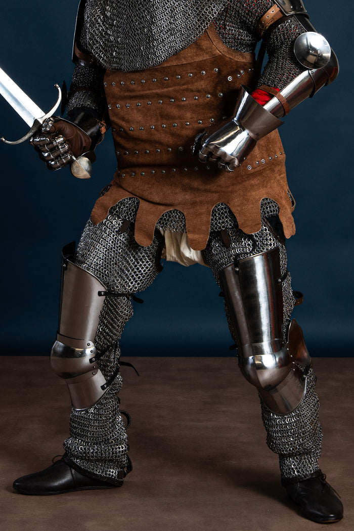 Mediolańskie ochraniacze ud (cuisses), XV wiek, 1,6 mm