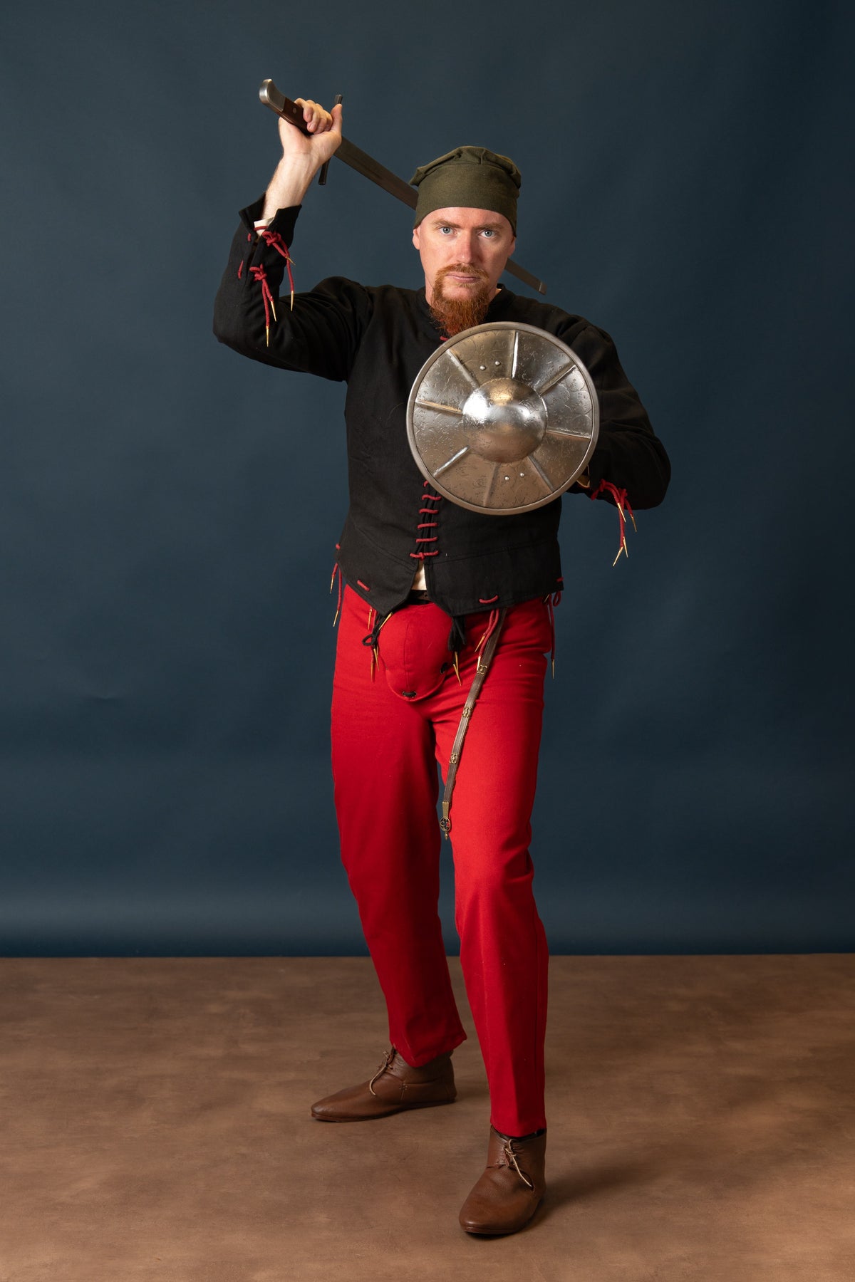 15th century arming doublet Bernhard, black
