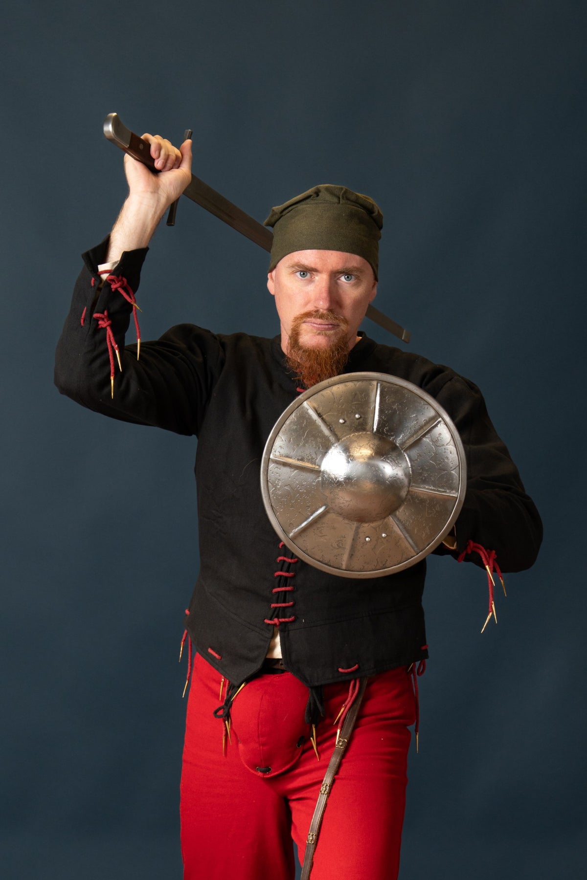 15th century arming doublet Bernhard, black