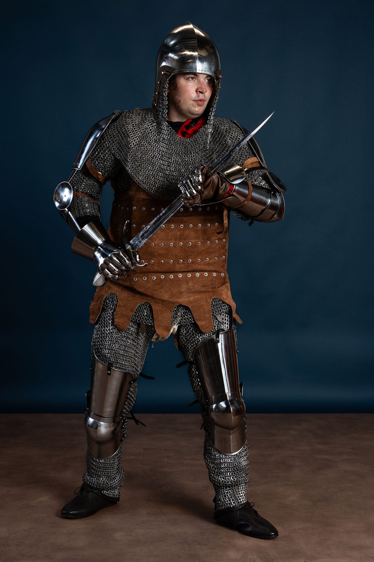 Mediolańskie ochraniacze ud (cuisses), XV wiek, 1,6 mm