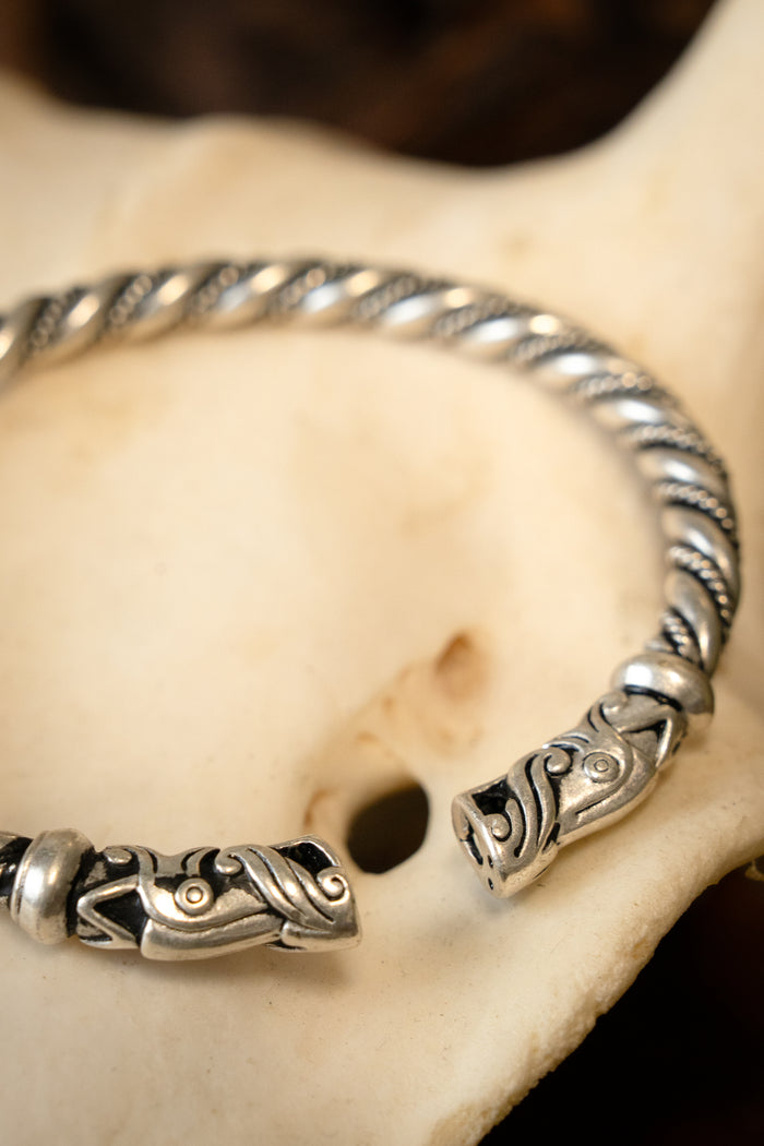 Gotland armband Viking, verzilverd, brons