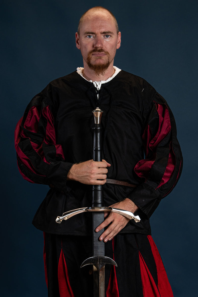 Landsknecht shirt, black/red