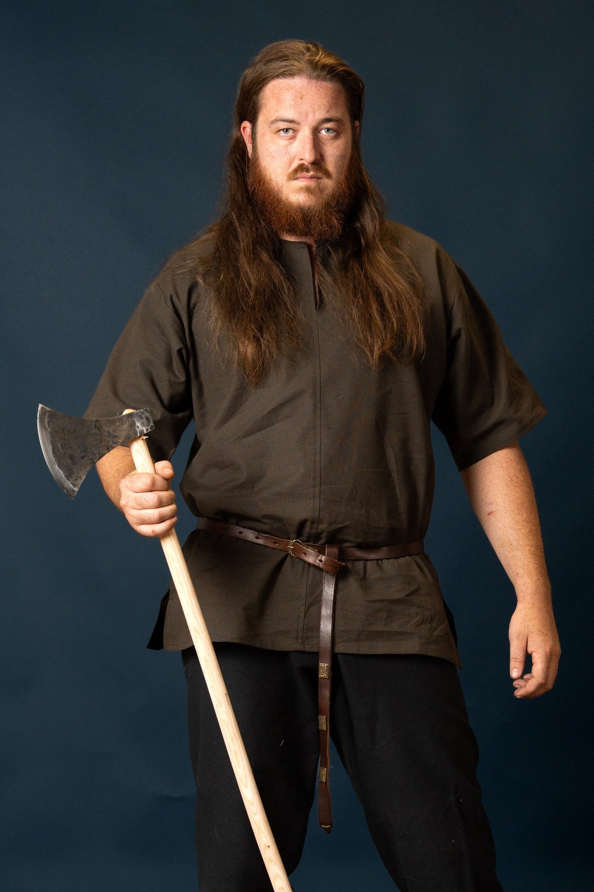 Viking tunic Uhtred, brown
