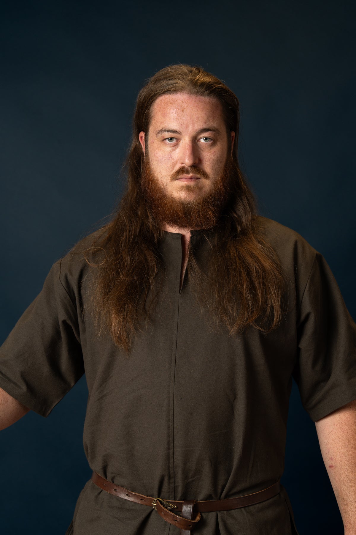 Viking tunic Uhtred, brown