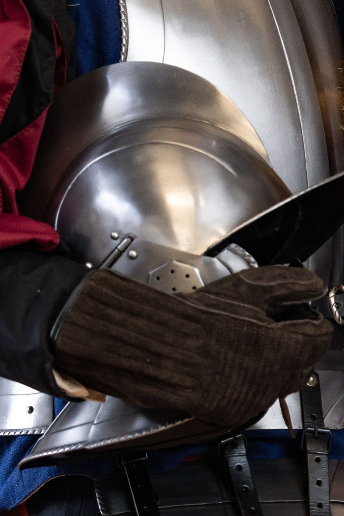 Læderhandsker Clemens, mørkebrun