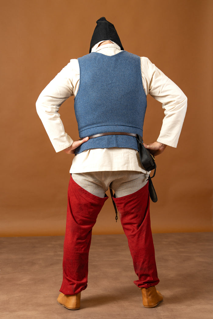 14th-15th Century Pourpoint, Wool, Blue