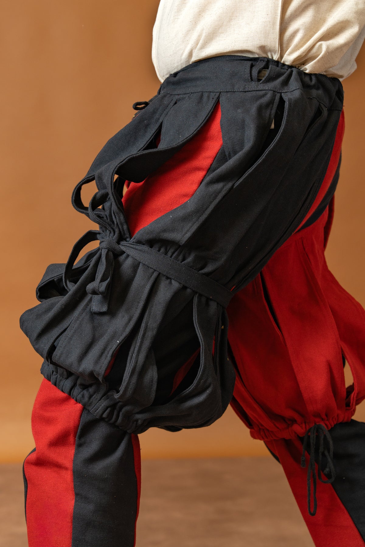 Landsknecht puffy trouser leg Daniel, black, per piece