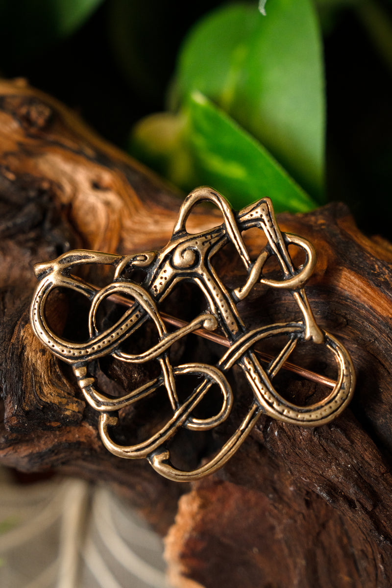 Fibula vichinga Trollaskógur, bronzo