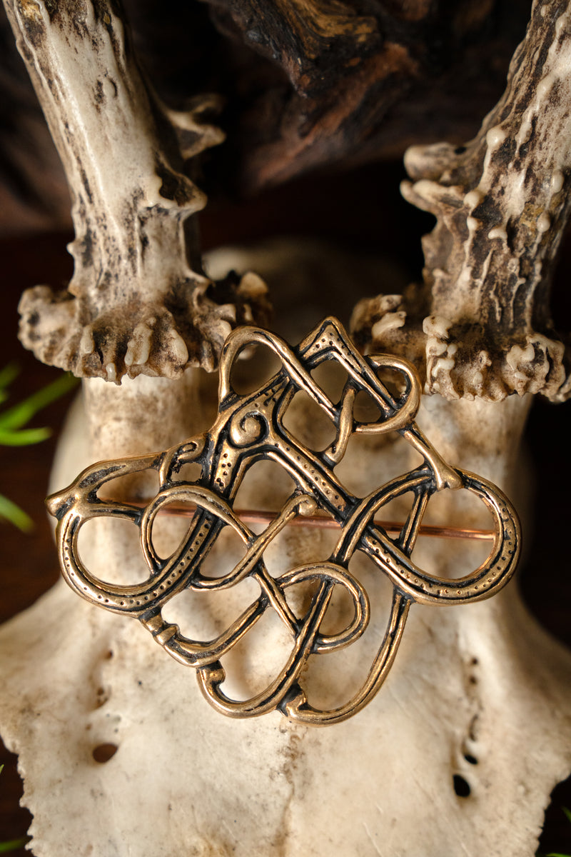 Fibula vichinga Trollaskógur, bronzo