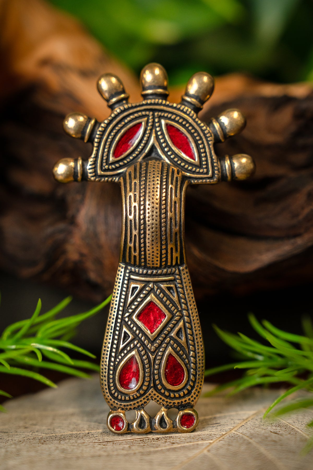 Angelsaksische beugelfibula Kent, brons