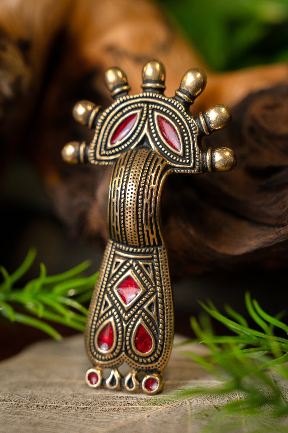 Angelsaksische beugelfibula Kent, brons