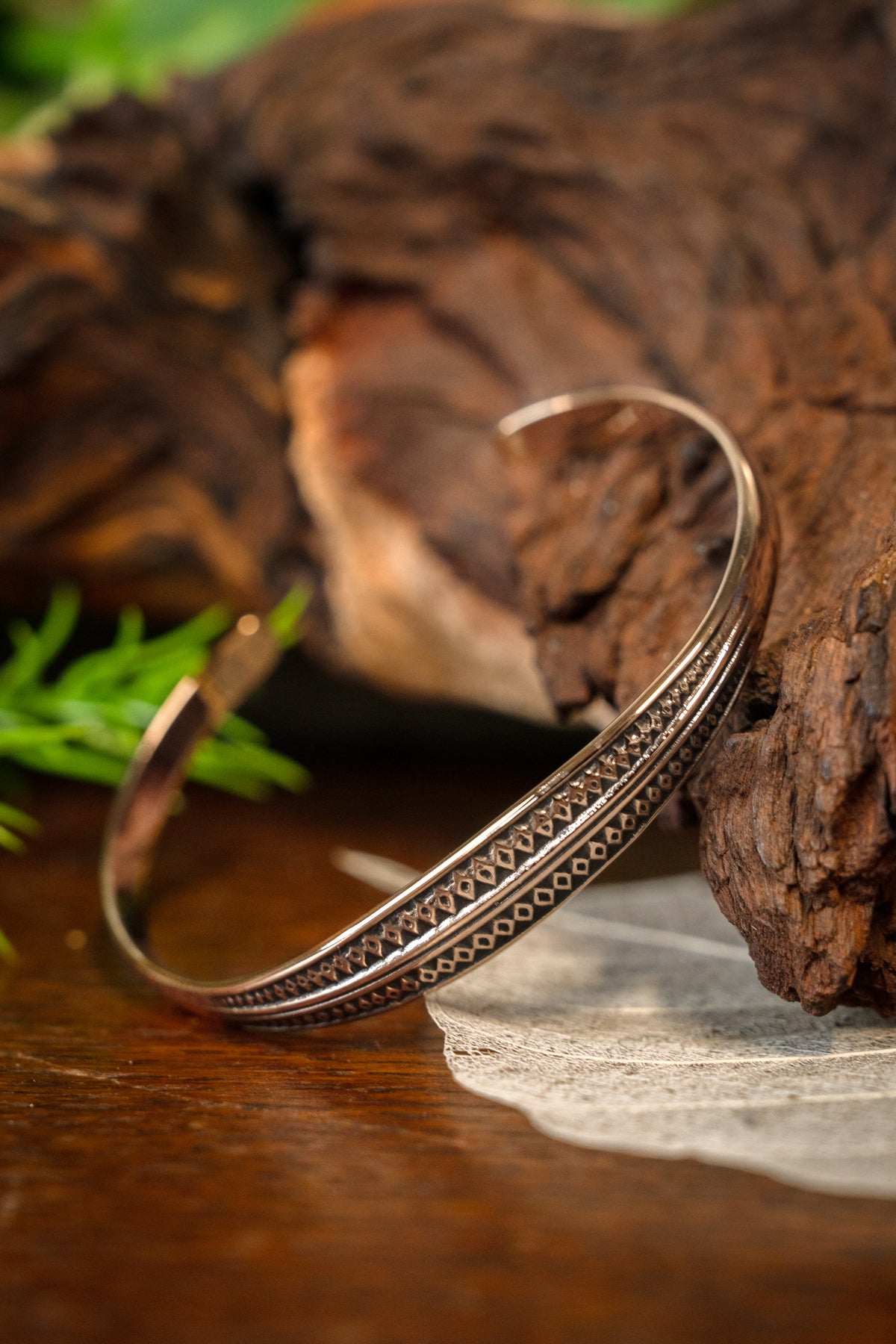 Geometrisches Armband Bronze