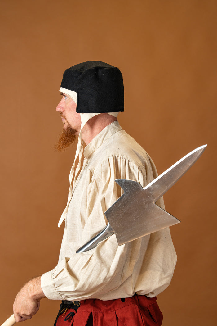 Renaissance muts Rafael, wolmix, zwart